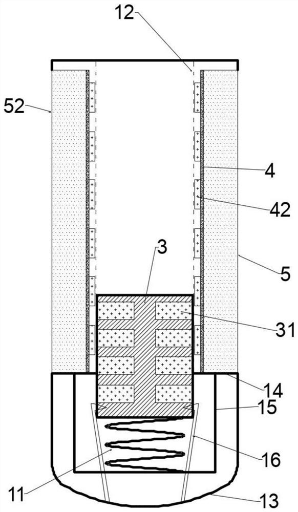 Directional fire extinguishing device