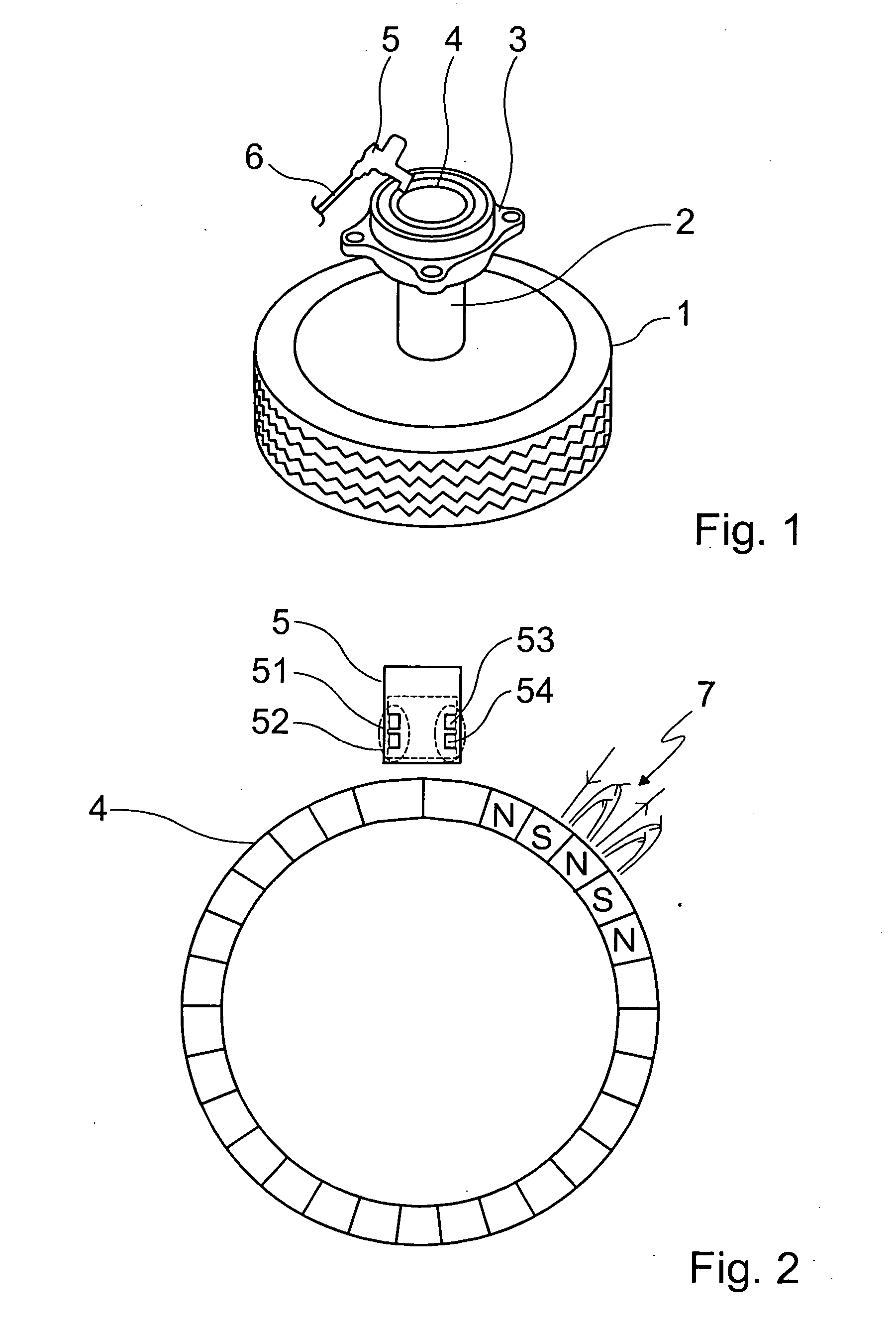 Device for detecting the rotational speed and/or the position of a rotating component