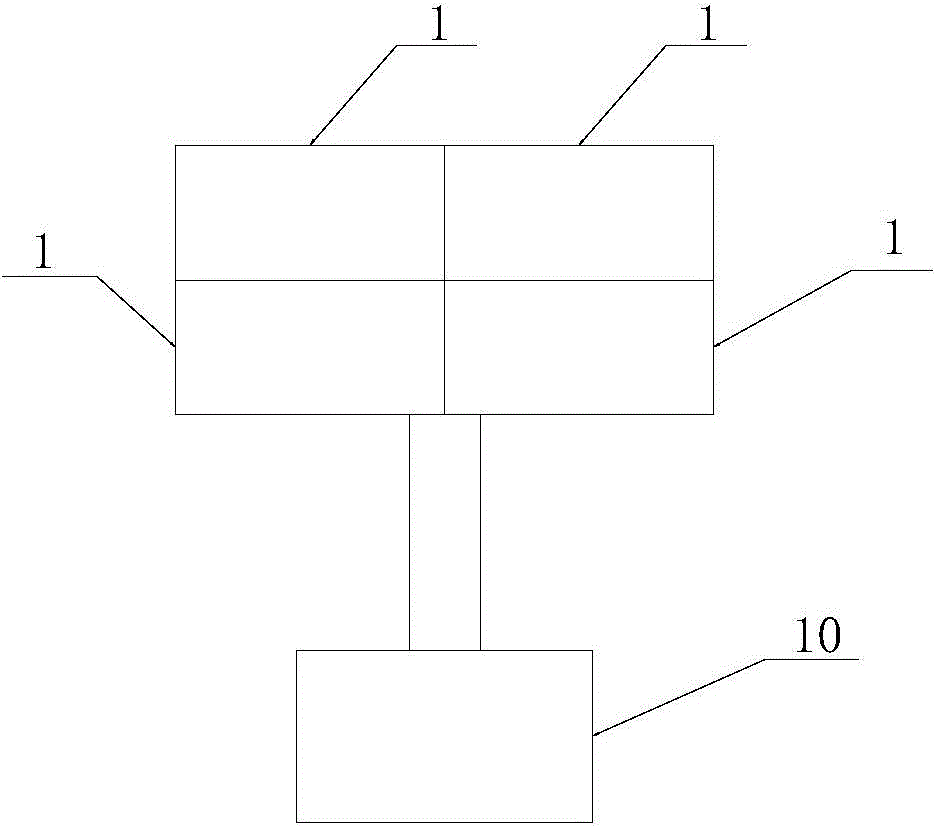 Display device and advertising board with same