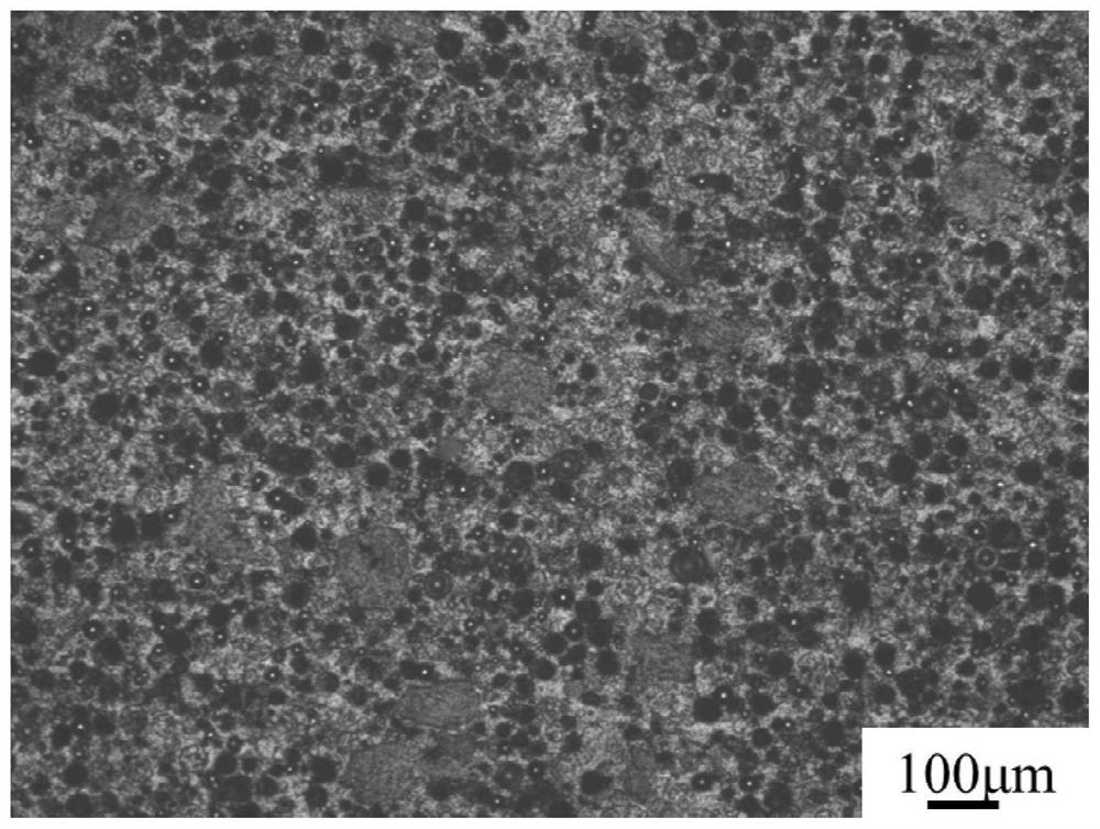 Preparation method of nano silicon carbide and hollow glass bead mixed reinforced porous aluminum-based composite material