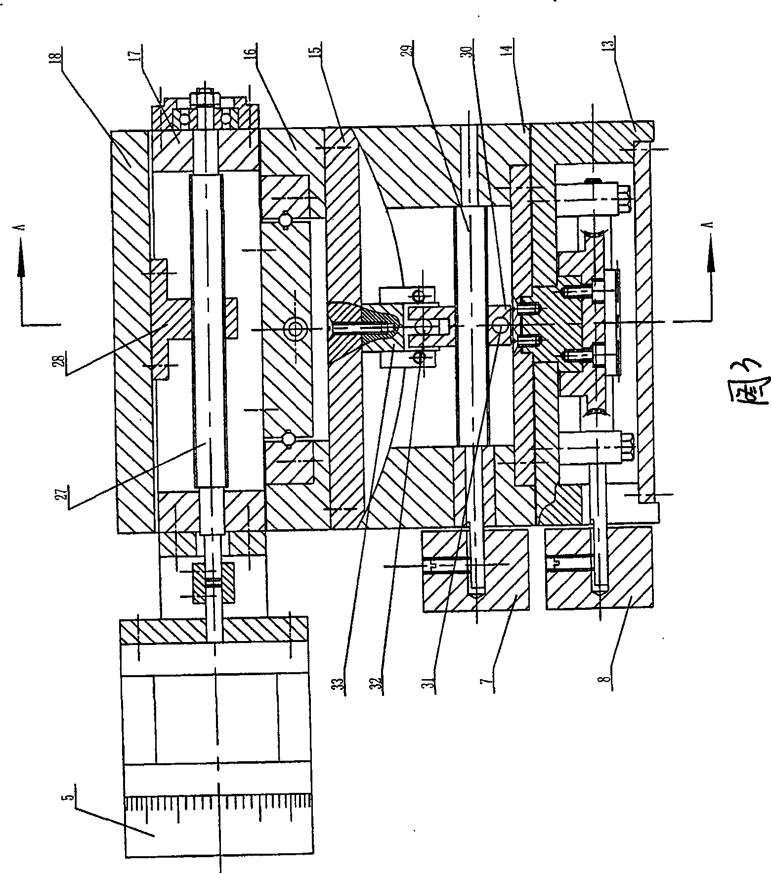 Three-dimensional working table for contact pin type three-dimensional roughness measurement instrument