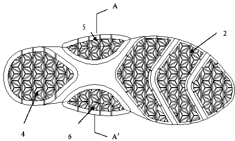 Sole and shoe