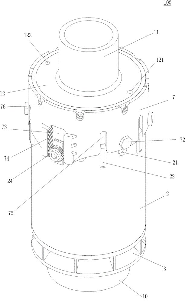 Underwater double-unlocking connector