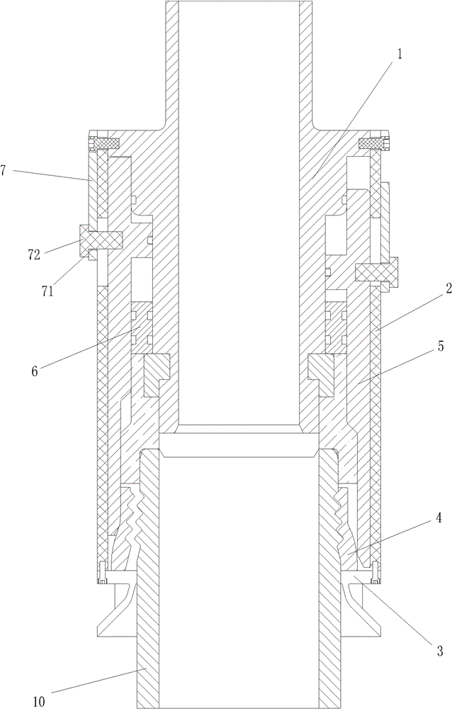 Underwater double-unlocking connector