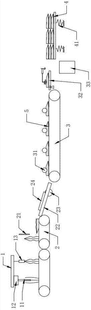 Bagged liquid packaging processing detection device
