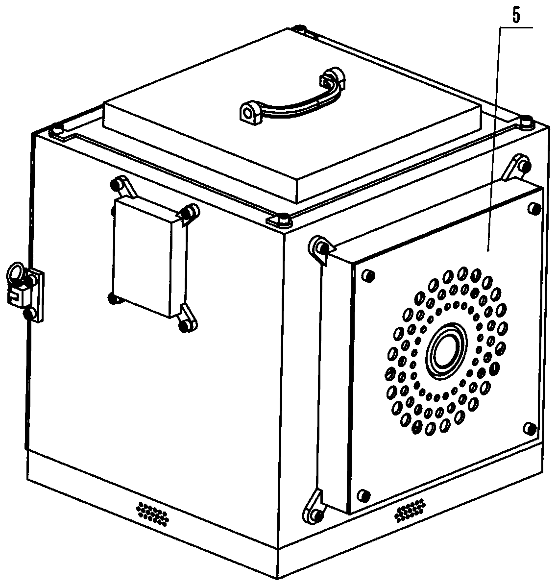 Portable disinfection apparatus for anesthesiology department