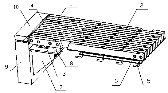 A super-large displacement unit type multi-directional displacement comb plate bridge telescopic device