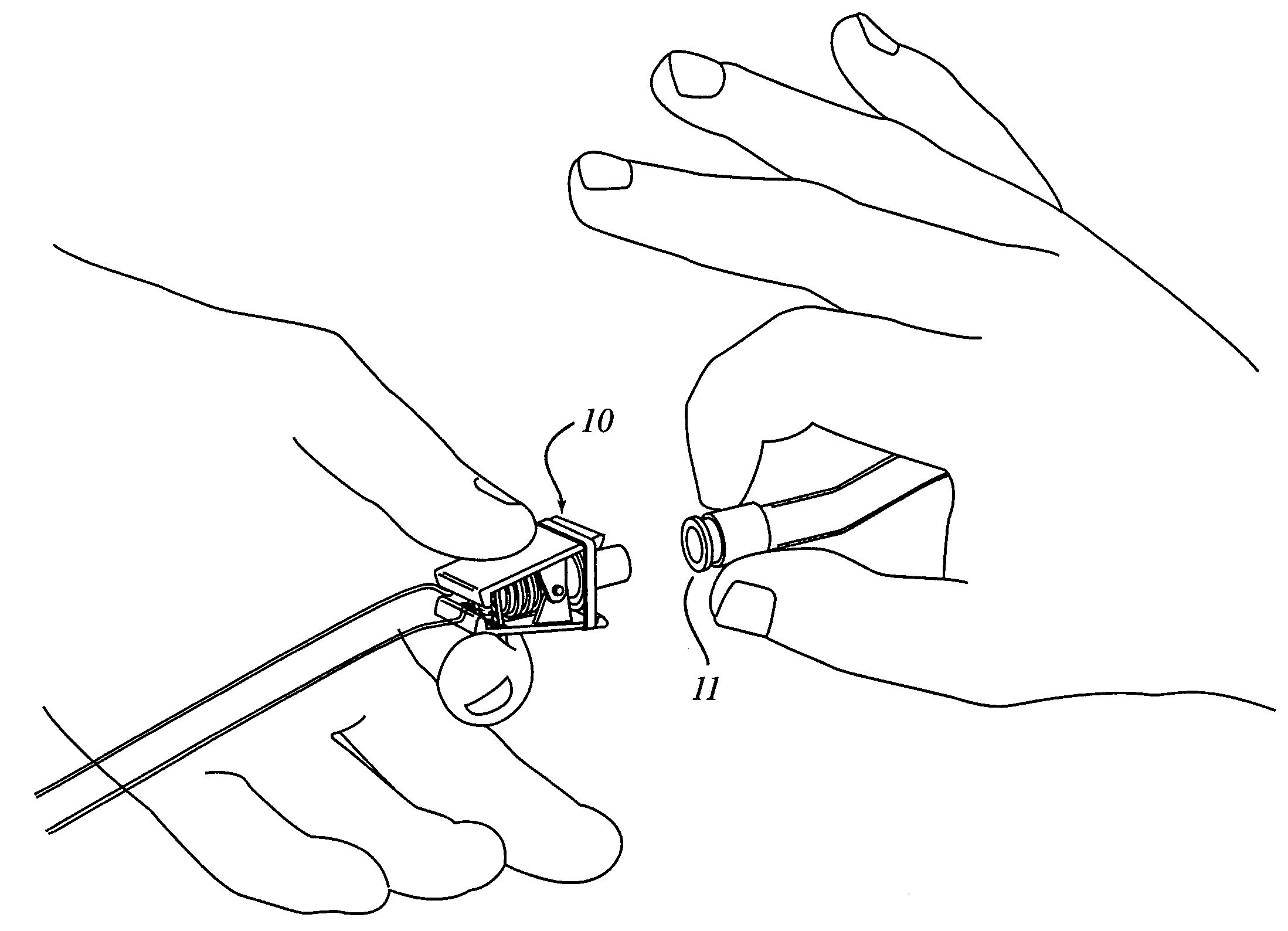 Medical tubing quick disconnect apparatus