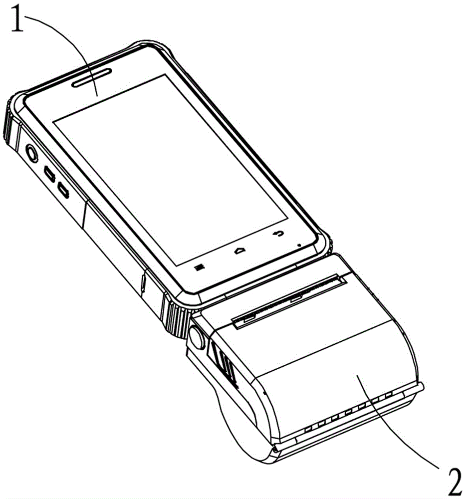 Handheld terminal equipment that can switch the extended handset