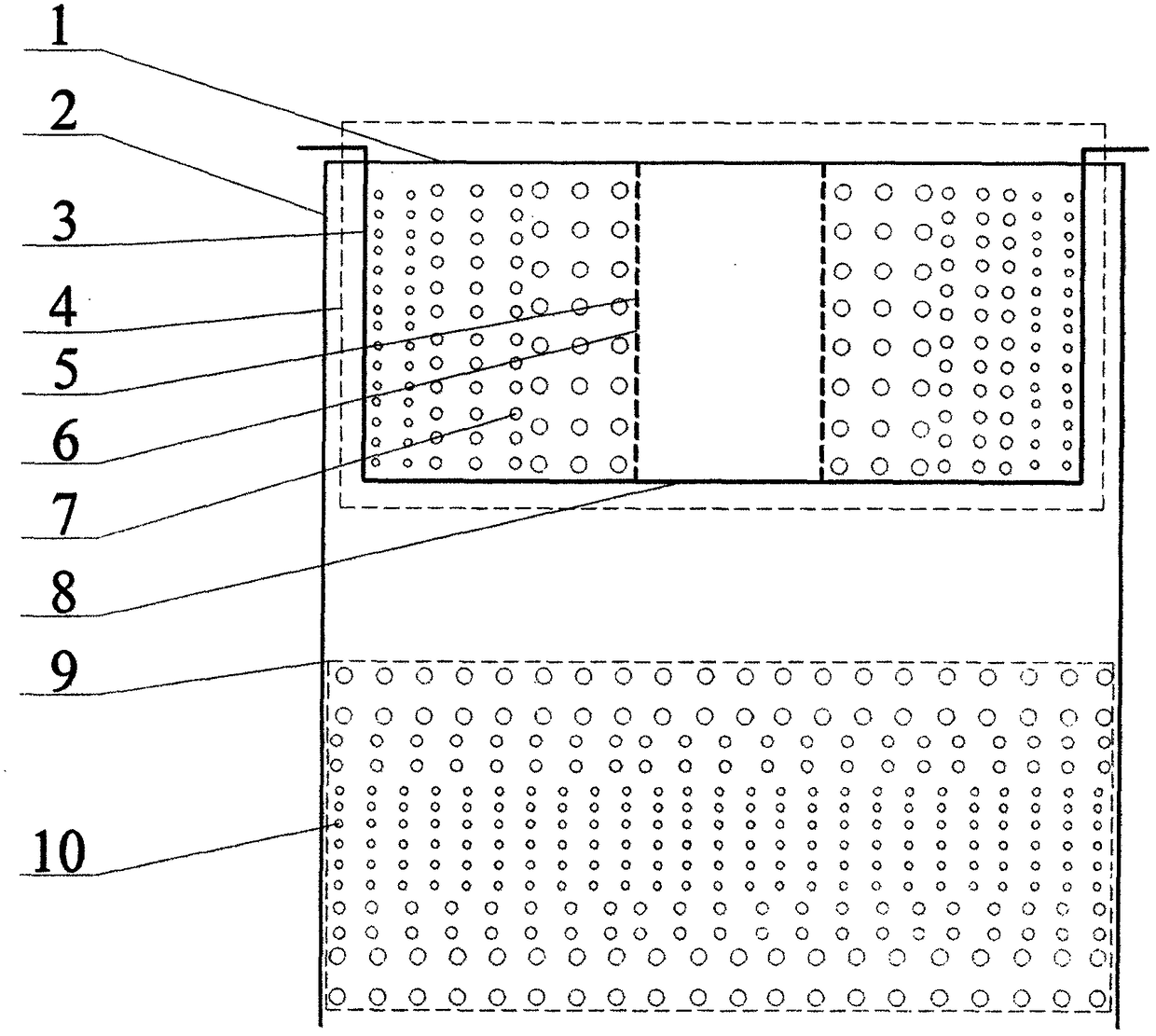 Three-dimensional percolation self-purification system for rainwater natural purification reinfiltration well