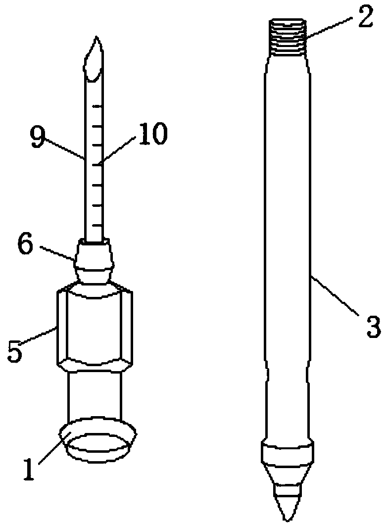 Oblique-angle micro-pore planting needle