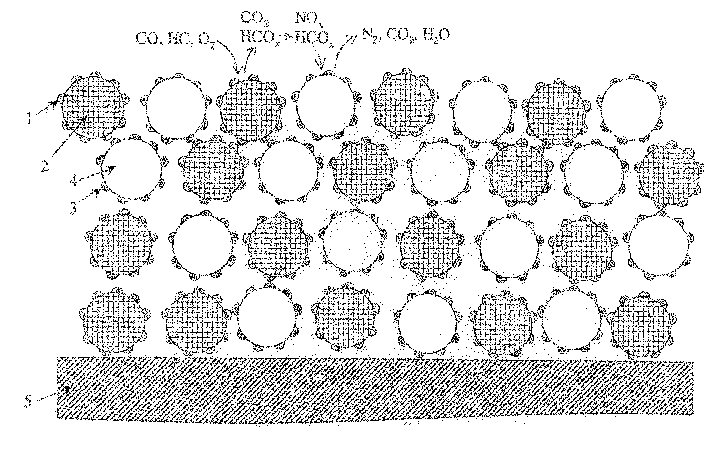 Exhaust gas purification catalyst and exhaust gas purification honeycomb structure with catalyst