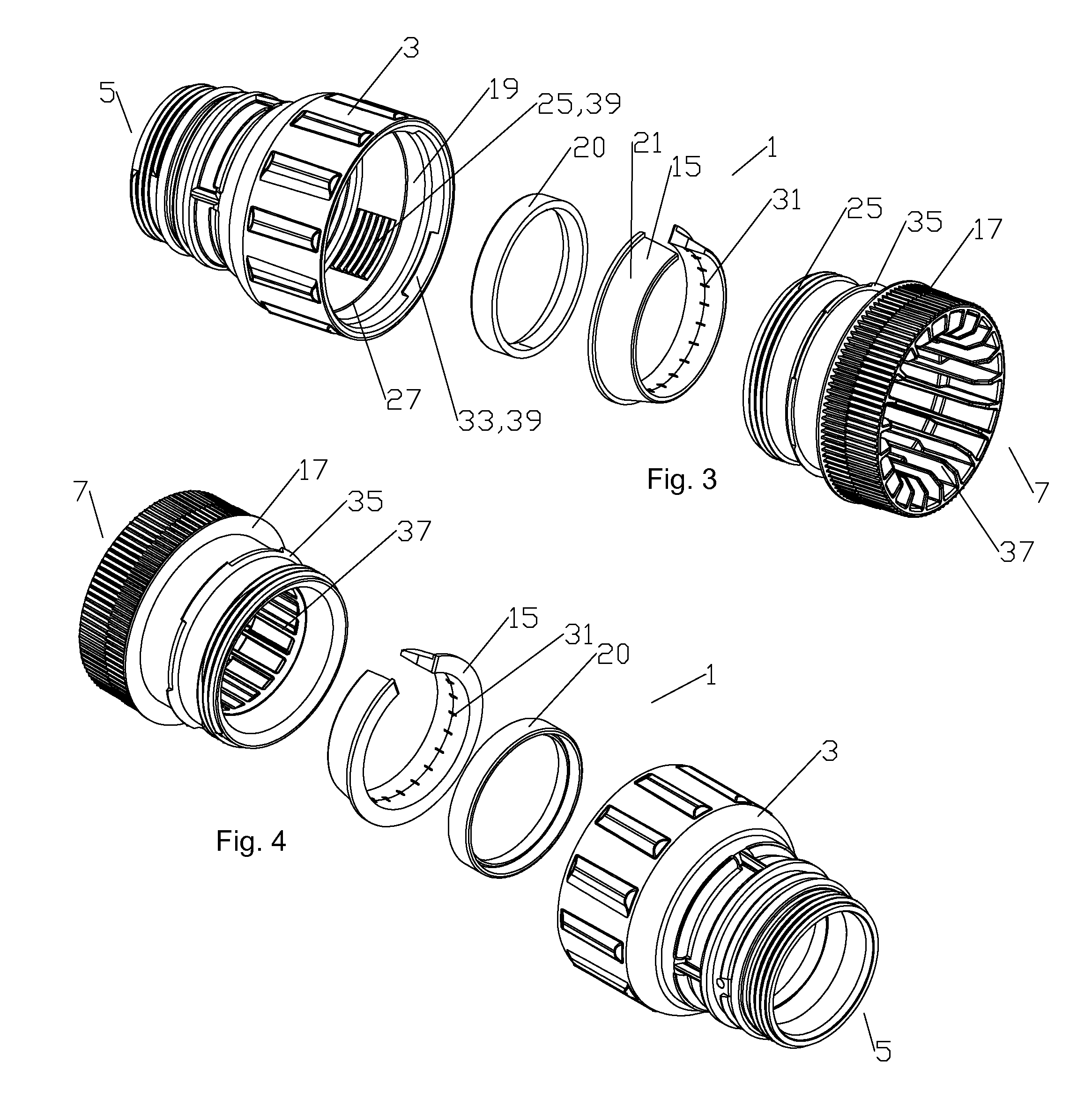 Connector Stabilizing Coupling Body Assembly