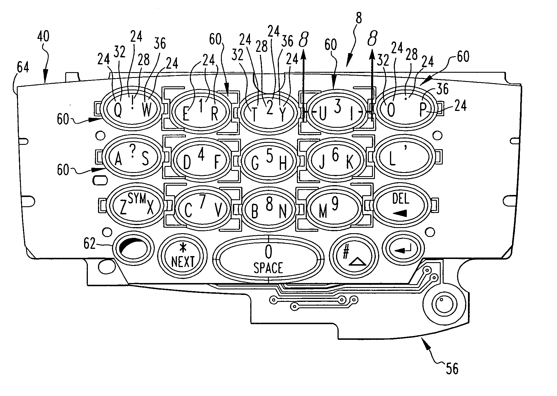 Handheld electronic device and keyboard having multiple-function keys