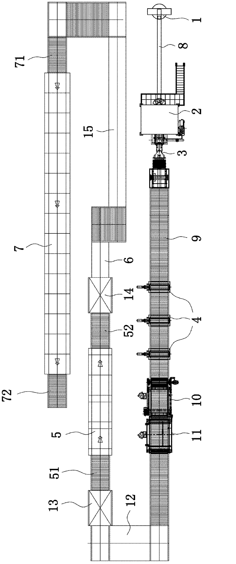 Process and device for producing ultrathin vitrified tile