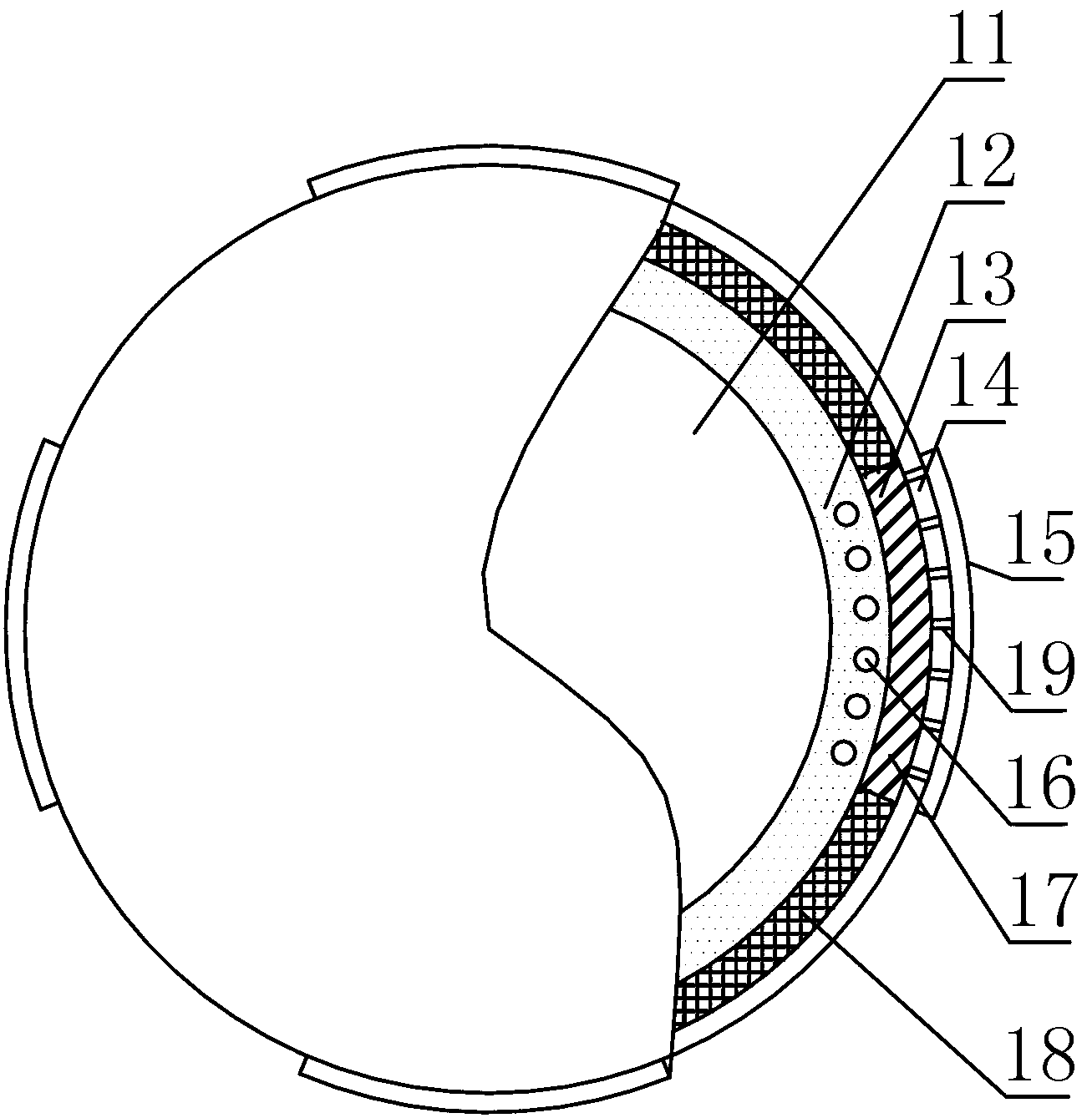 Device for carrying out hot stamping for multiple times on one impression roller