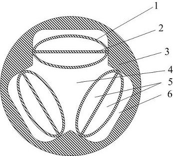 Anti-resonance hollow-core optical fiber