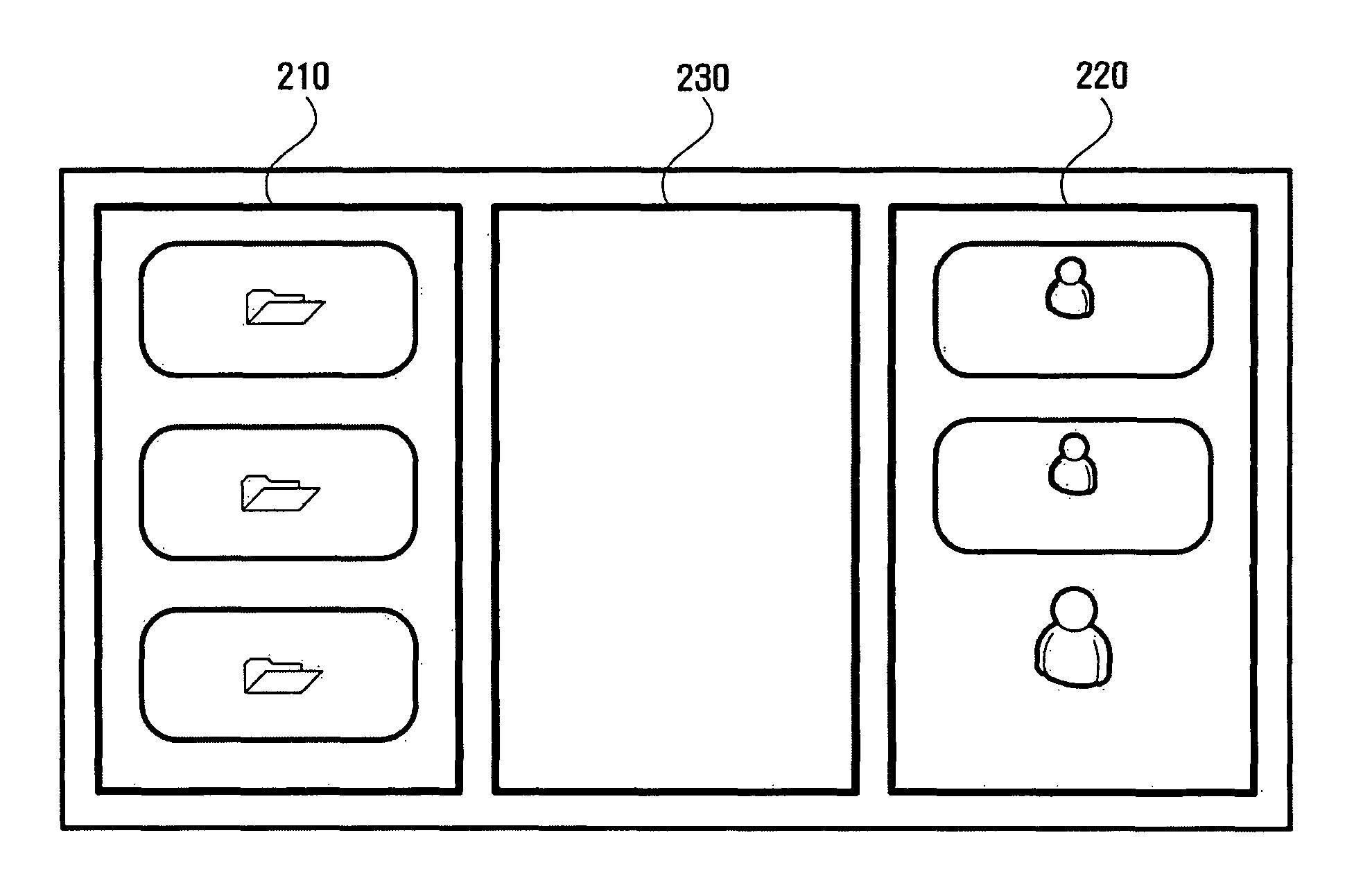 Apparatus, method, and medium for providing user interface for file transmission