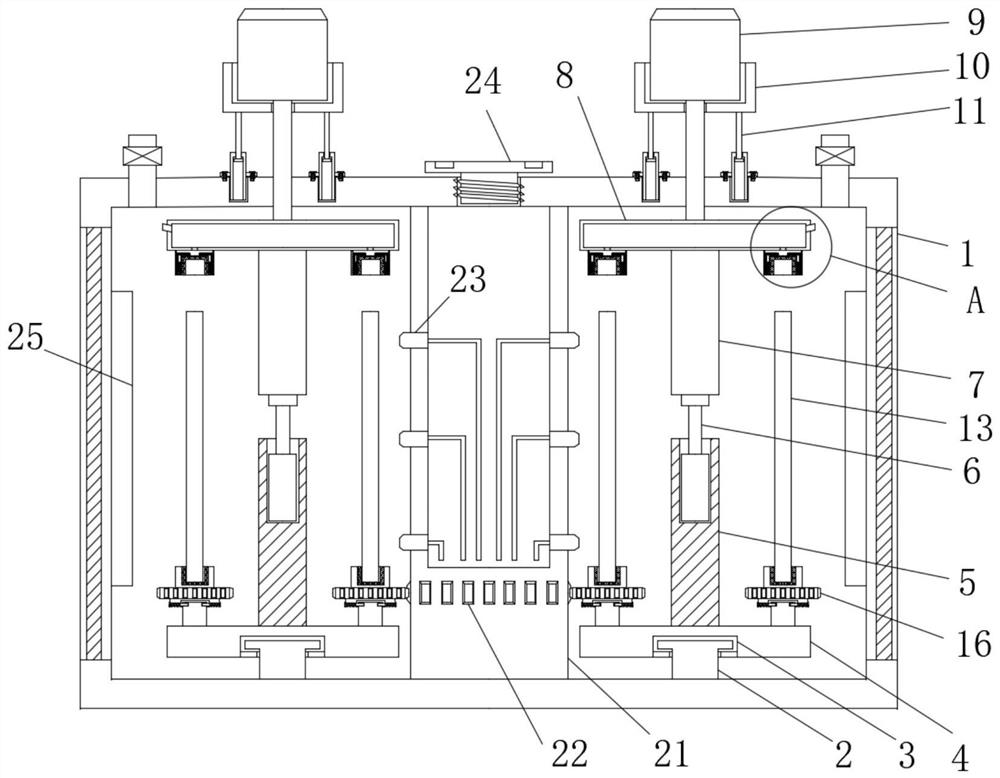 A hardware pipe fittings baking paint equipment