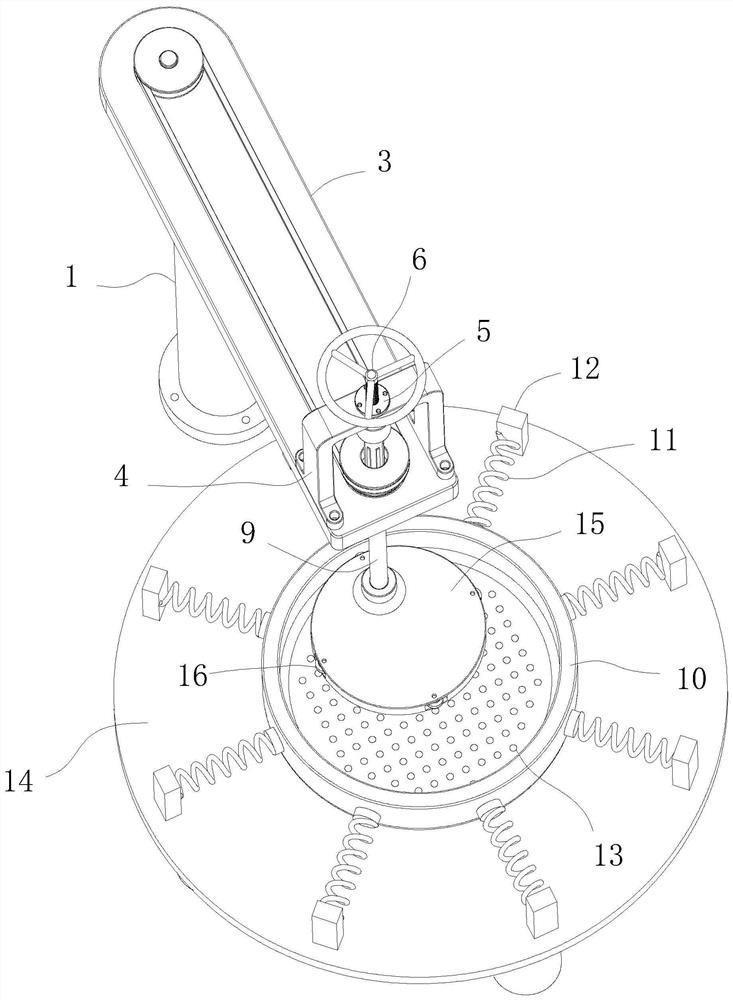 Rolling and powder screening integrated device for tea processing and working method