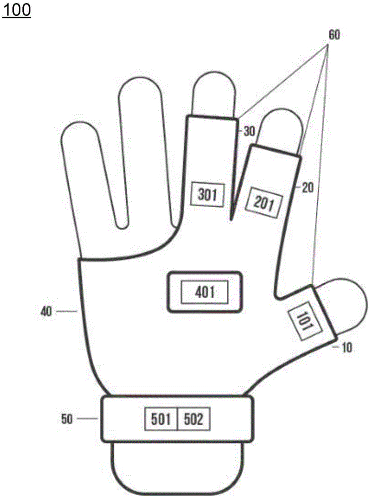 Motion capture glove for virtual reality system and virtual reality system