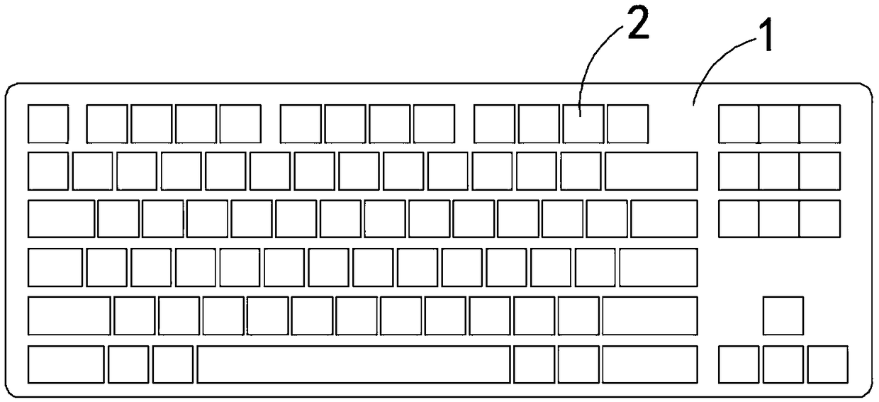 A pneumatic self-cleaning keyboard