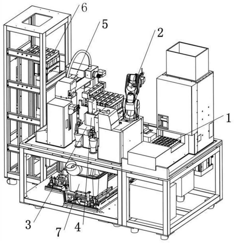 Batch medicine dispensing robot based on ampoule bottle medicine and dispensing method