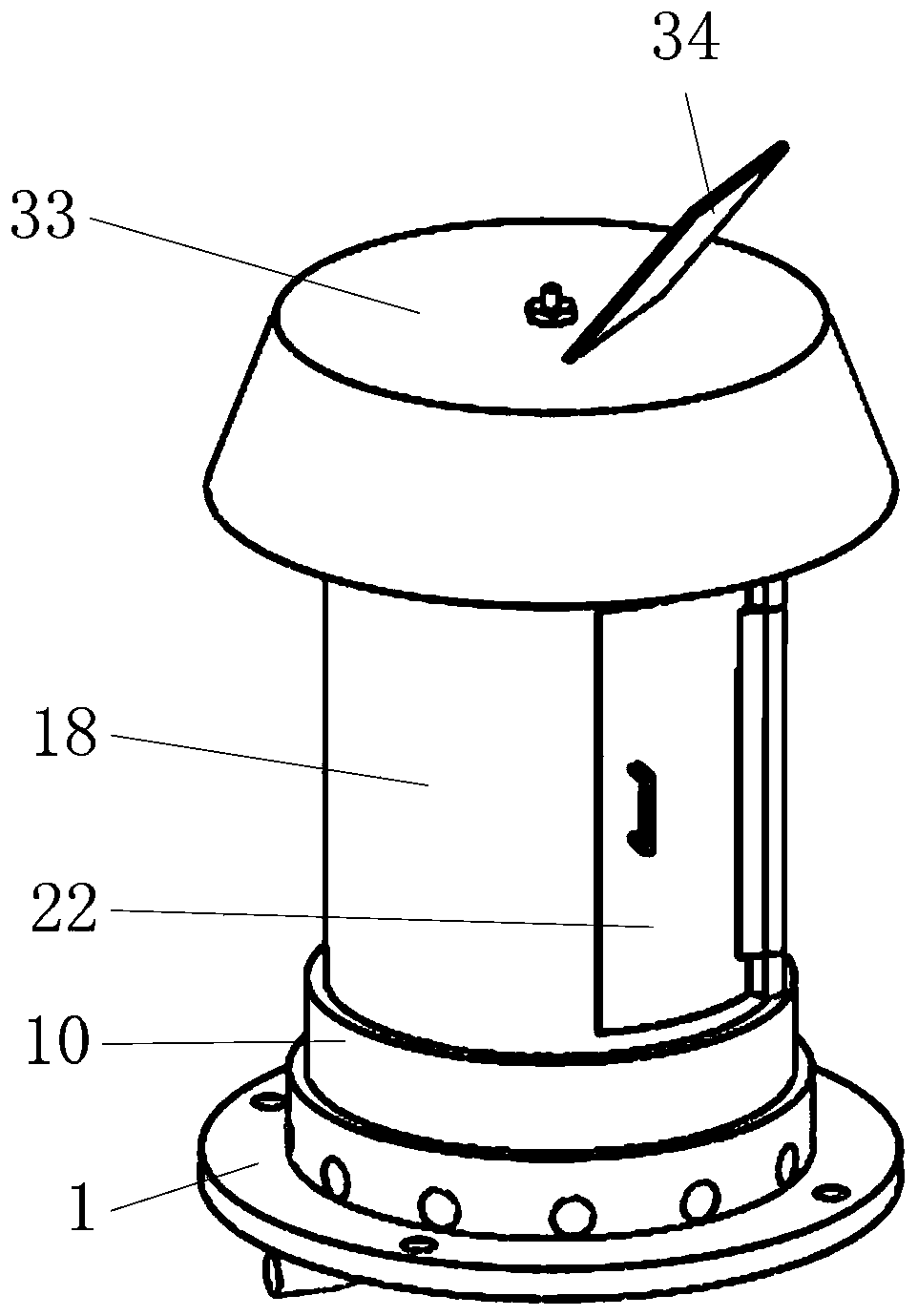 Electric power distribution network control cabinet