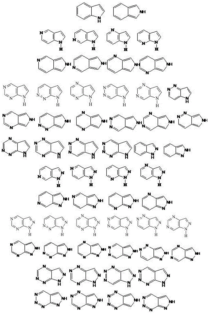 Antitumor drugs based on indazole, indole or azaindazole, azaindole with bisaryl urea structure