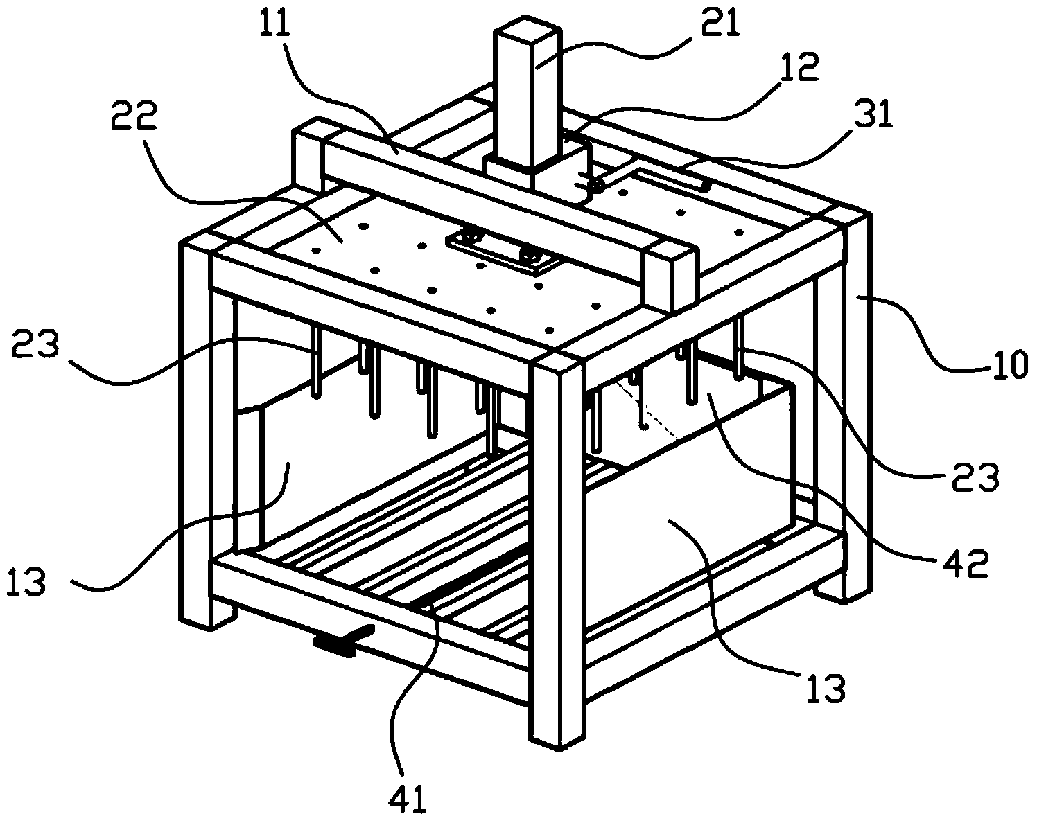 Foam plate perforating machine
