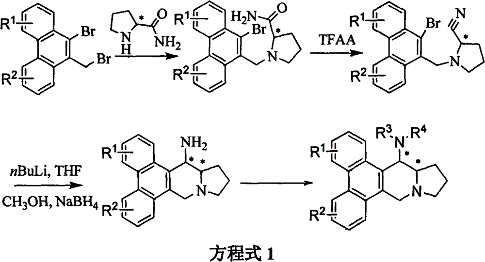 C14-position aminated derivatives of phenanthrene and indolizidine alkaloids and their preparation and anti-plant virus activity