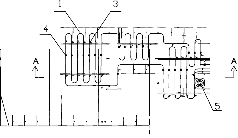 Installation method of steam heating coil for ship oil tanks