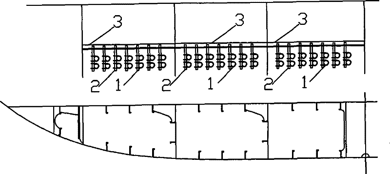 Installation method of steam heating coil for ship oil tanks