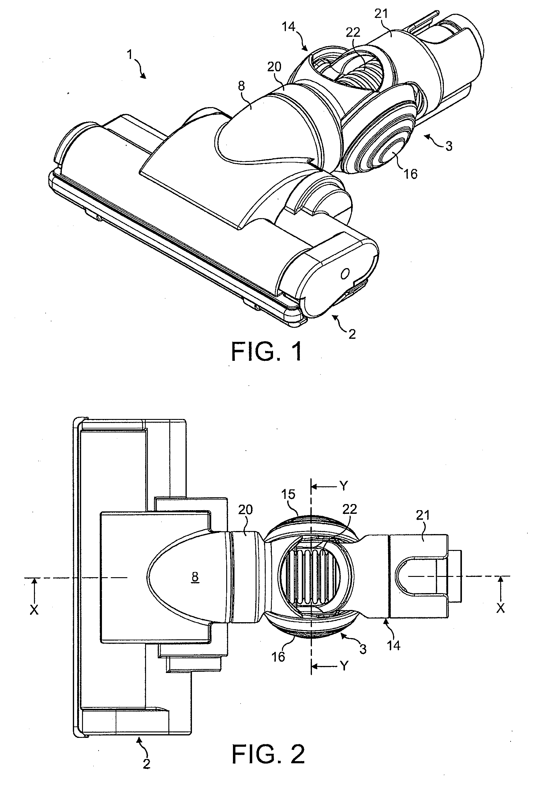 Floor tool for a cleaning appliance
