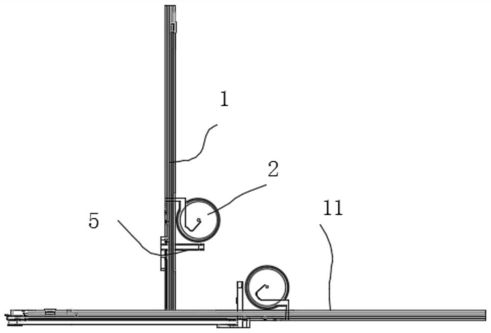 Part collecting device of conveying system