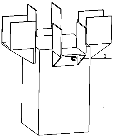 Novel prefabricated structure precast column unit and beam-column joint construction method
