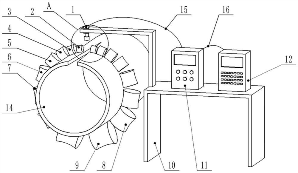 A method and device for online adjustment of weld opening angle of pipeline steel pipe