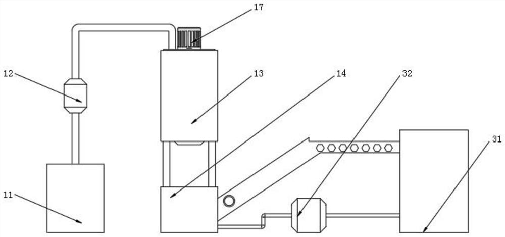 Cleaning and separating device for making collagen raw material pigskin