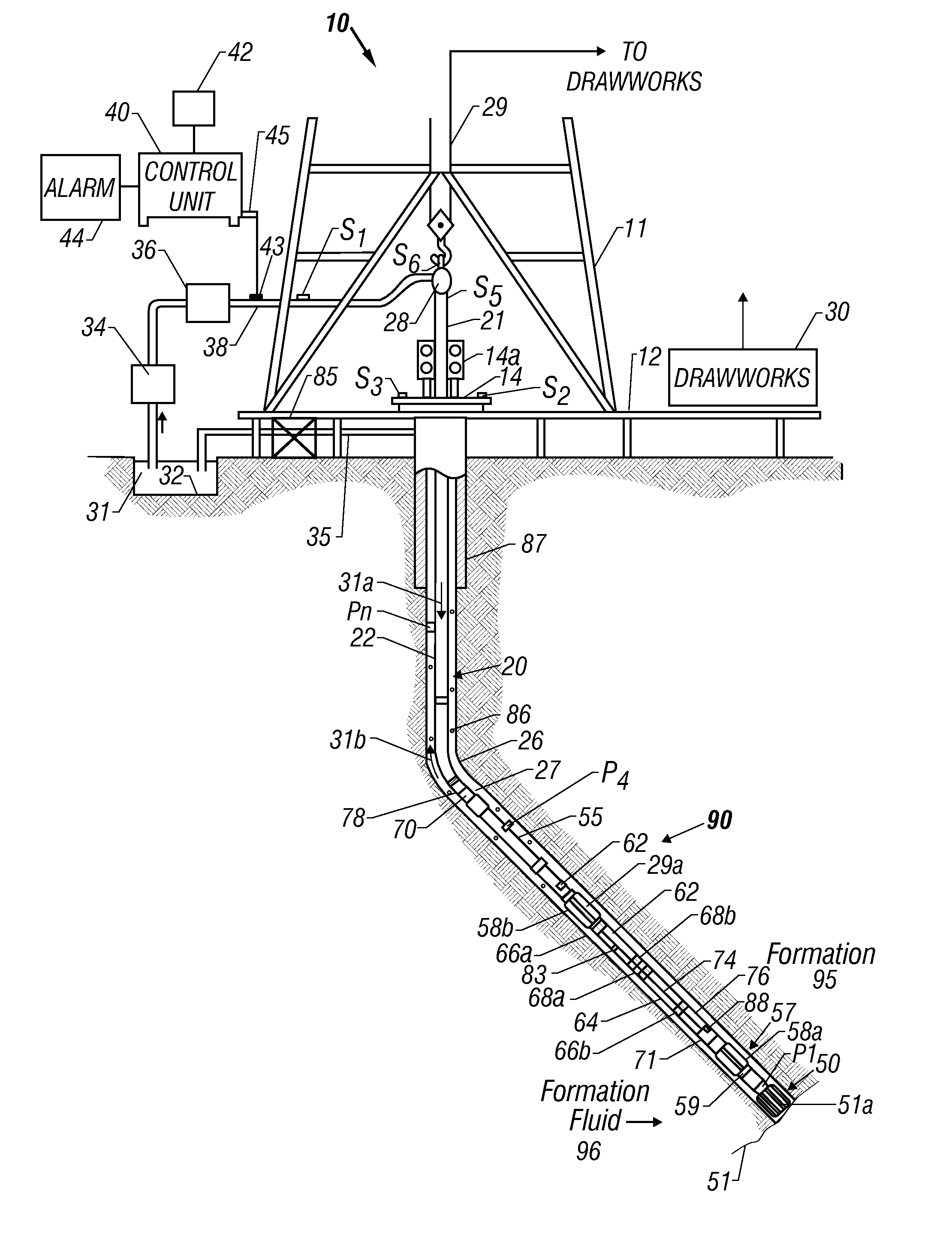 Method and Apparatus for Fluid Influx Detection While Drilling