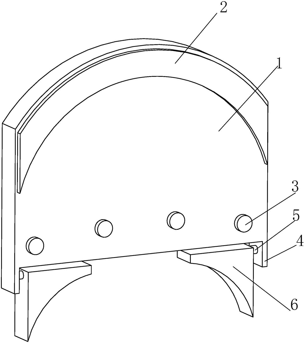 A side baffle for submerged arc welding of shaft parts