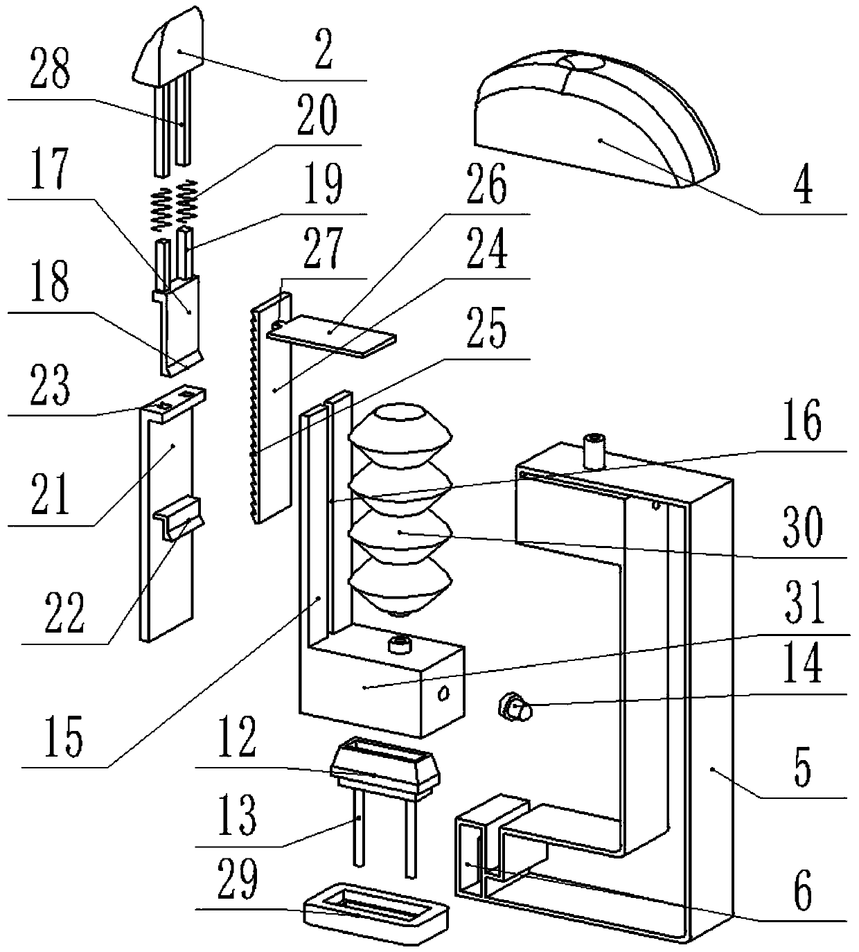 Pressing type oil-leakage-free quantitative oil supply type electronic cigarette