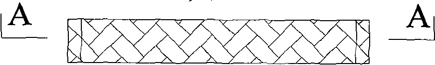 Porous floating breakwater formed by splicing prefabricated components