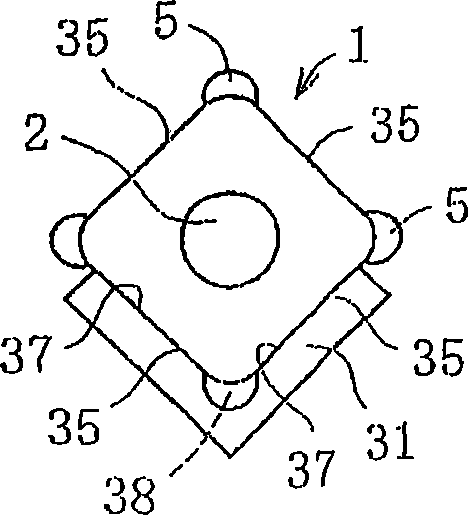 Projection nut feeding device