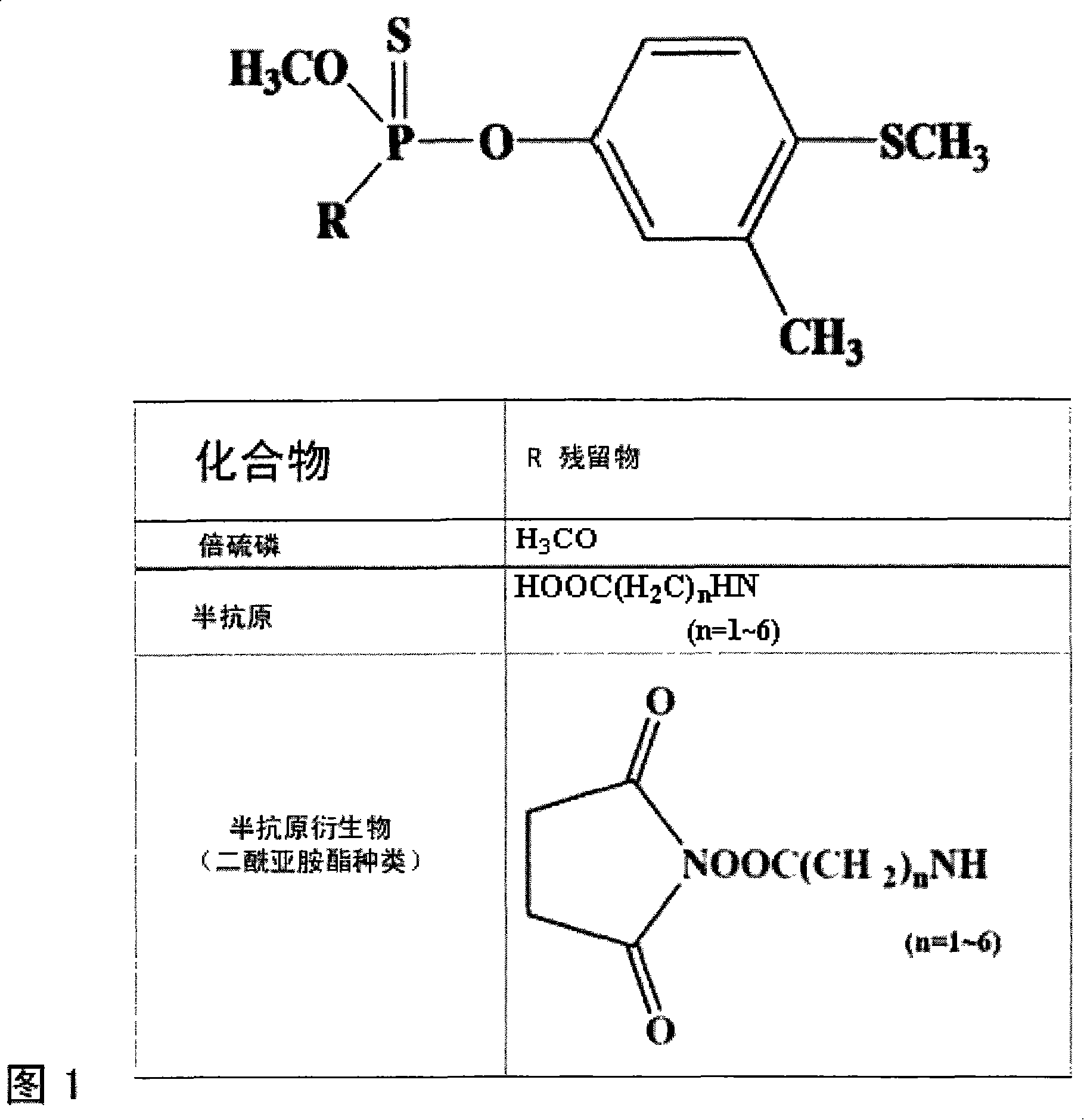 Method for detecting content of fenthion