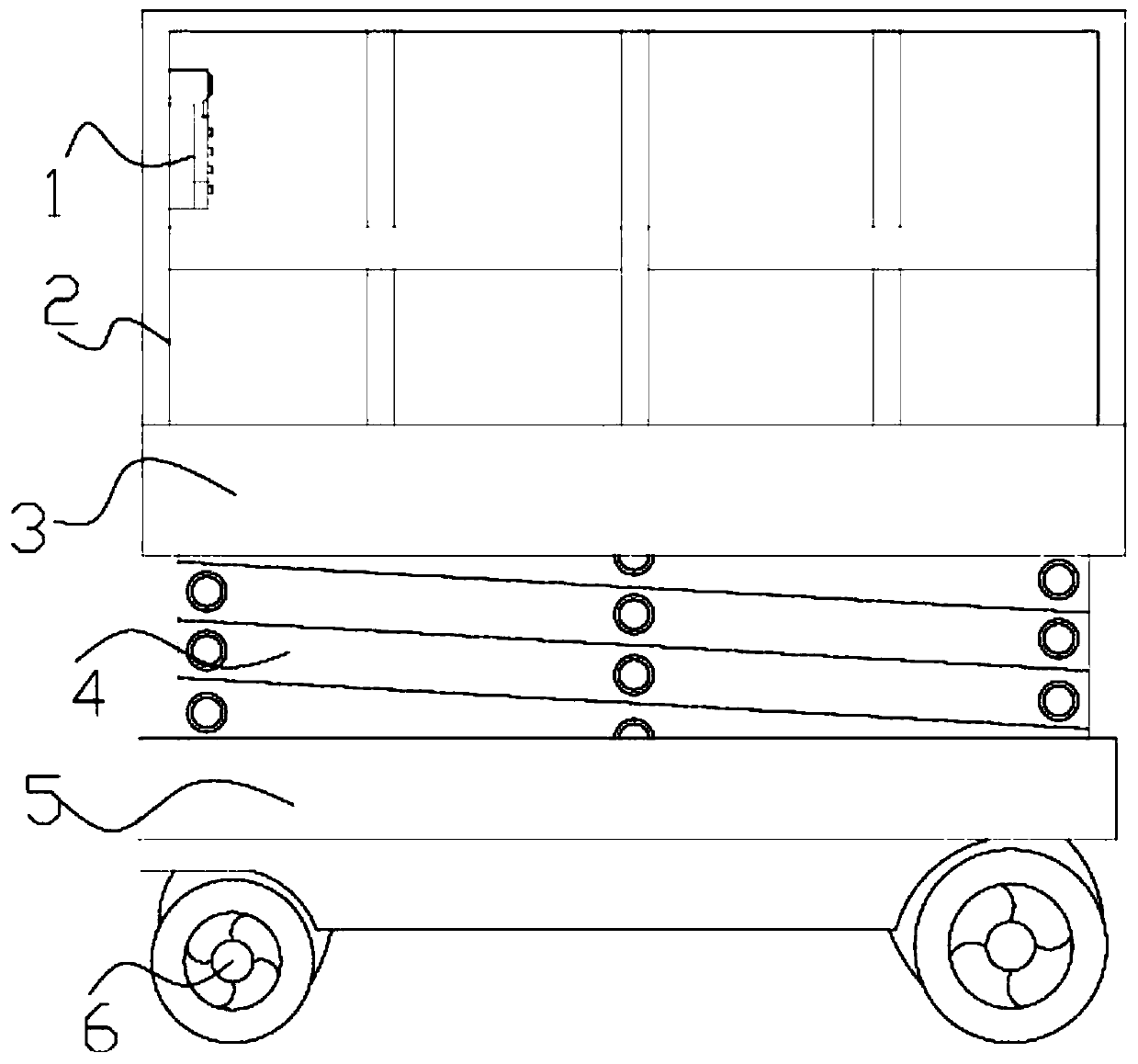 A kind of high-altitude operating vehicle for ferromagnetic anti-missing building construction