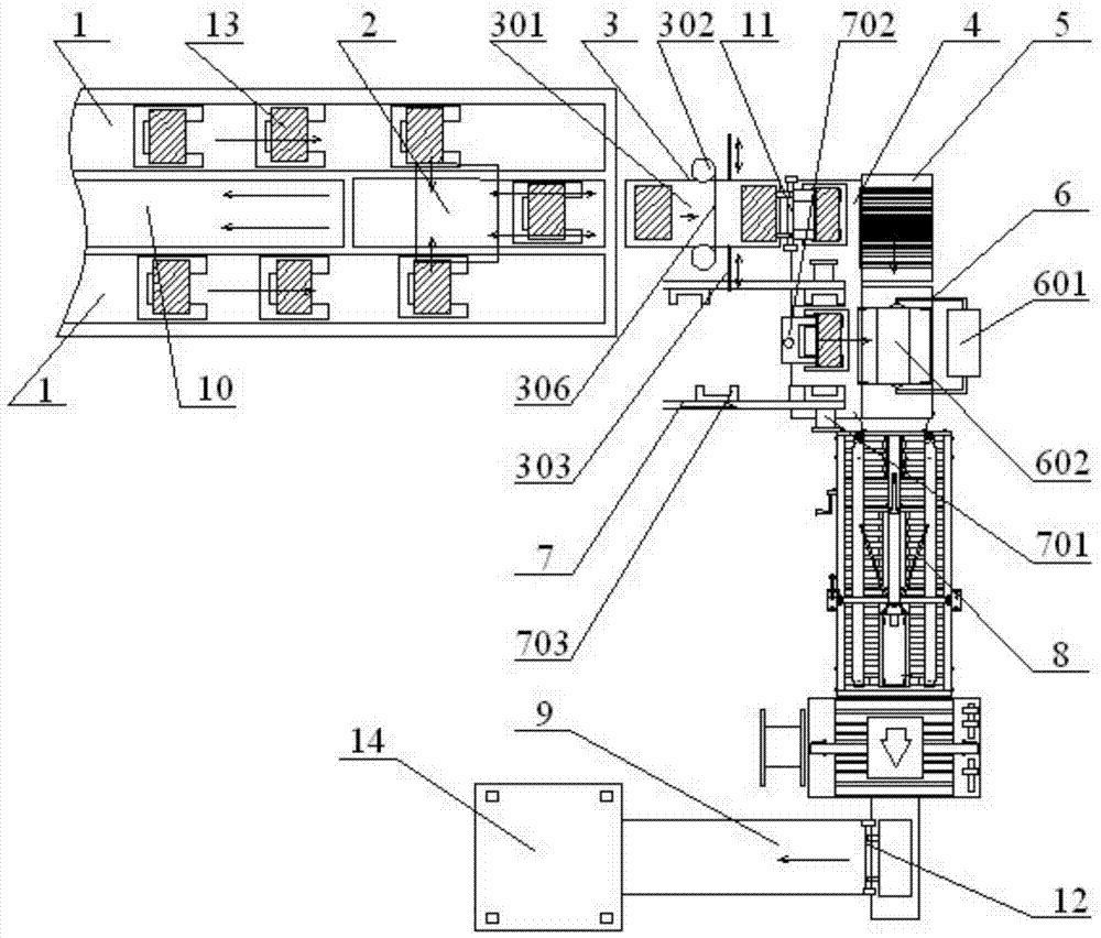 Automatic packaging production line for gas water heaters