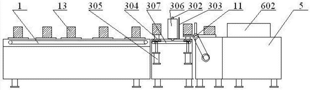 Automatic packaging production line for gas water heaters