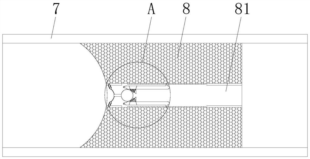 Water absorption device for waste gas treatment
