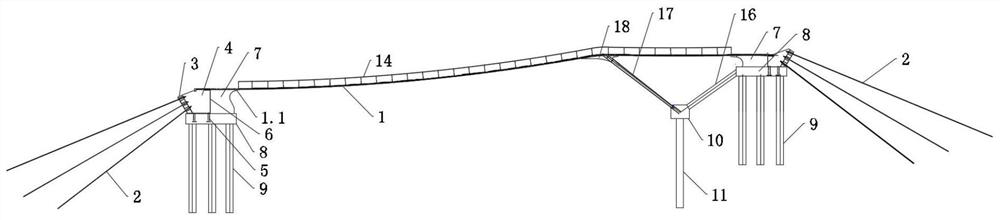 Steel plate strip suspension bridge and construction method thereof