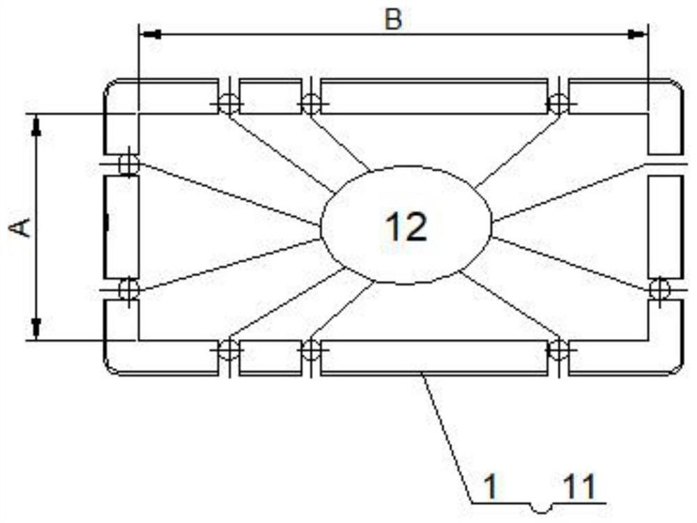 Non-metal expansion joint for solving problem of non-uniform expansion of large-caliber flue